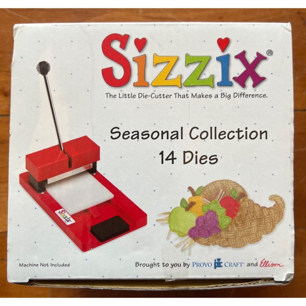 Sizzix Seasonal Collection 14 Dies For Creative Die-Cutting Crafts 38-0714